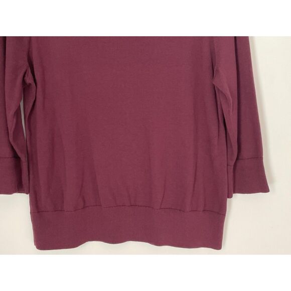 Lands'End Floral Embroidered Crewneck Sweater Size Large g28 - Picture 6 of 16